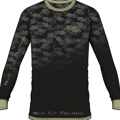 W.O.F. Anti-Uv^Tee Shirt Manches Longues Homme Croix - Noir