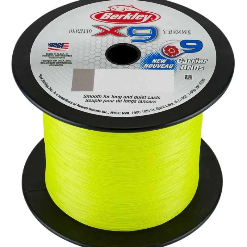 Berkley Fils - Tresses Silure|Fils - Tresses Carpe^Tresse X9 Braid Fluro Vert - 2000M
