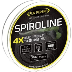 Fun Fishing Fils - Tresses Carpe * Tresse Carpe Spiroline - 250M