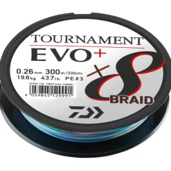 Daiwa Tresses - Fils - Bdl Mer * Tresse Tournament 8 Braid Evo+ - Multicolore - 300M