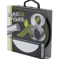 Powerline Fils - Tresses - Bdl Carnassier|Tresses - Fils - Bdl Mer^Tresse Braid Power X8 - Vert - 135M