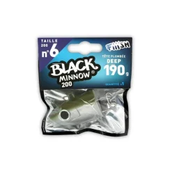 Fiiish Têtes Plombées|Têtes Plombées * Tête Plombée Black Minnow Deep