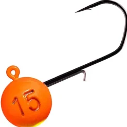 Monkey Lures Têtes Plombées * Tête Plombée - Orange/Jaune - Par 3
