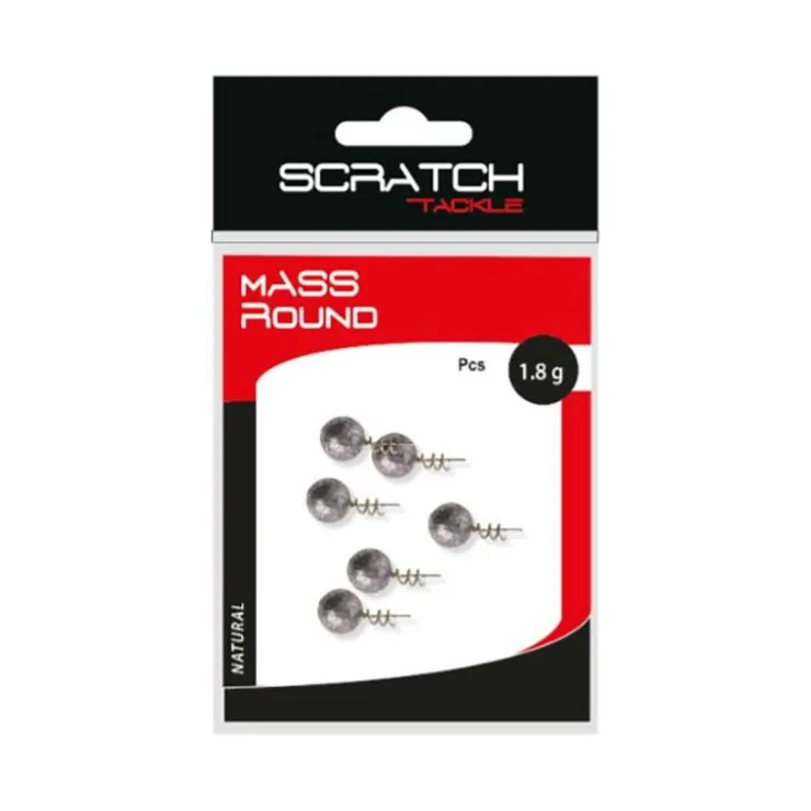 Scratch Tackle Têtes Plombées * Tête Plombée Mass Round
