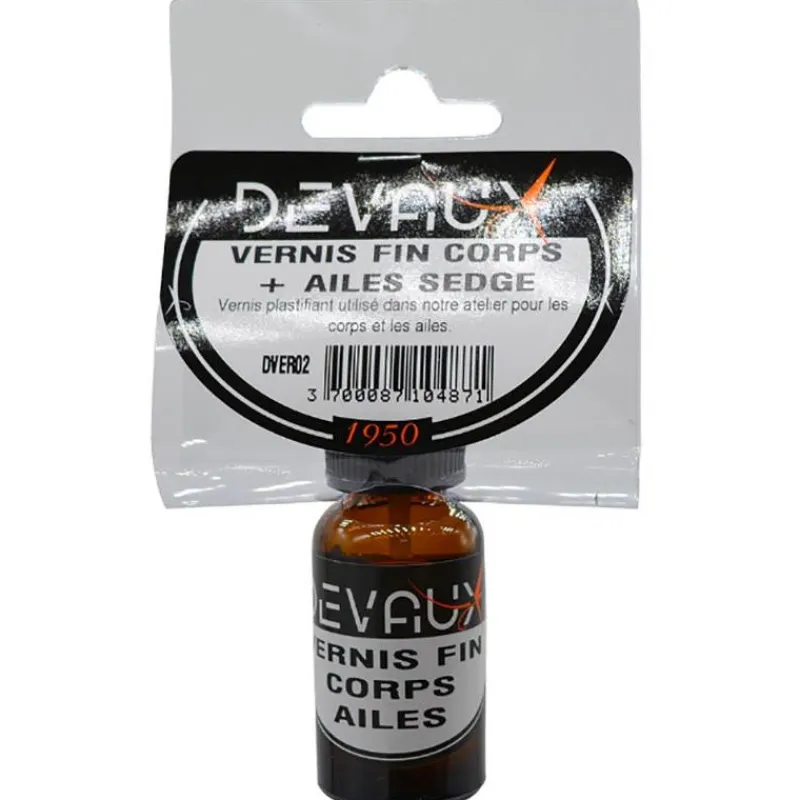 Devaux Fly Tying^Vernis Fin Corps + Ailes Sedge