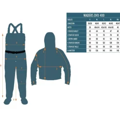 Devaux Wading|Wading * Waders Respirant Zip 400 Botte - Olive