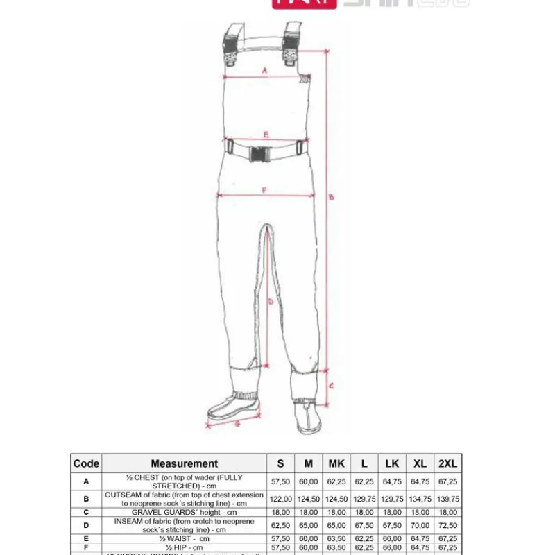Hart Wading|Wading^Waders Respirant Skin Evo